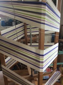 Warp on the warping mill