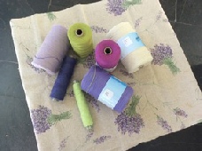 Cones of organic cotton and bamboo and design source