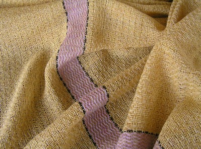 Twill weave woollen fabric