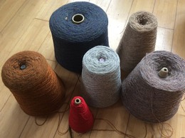 Cones of shetland wool